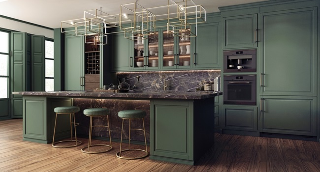 Emerald Green Cabinets